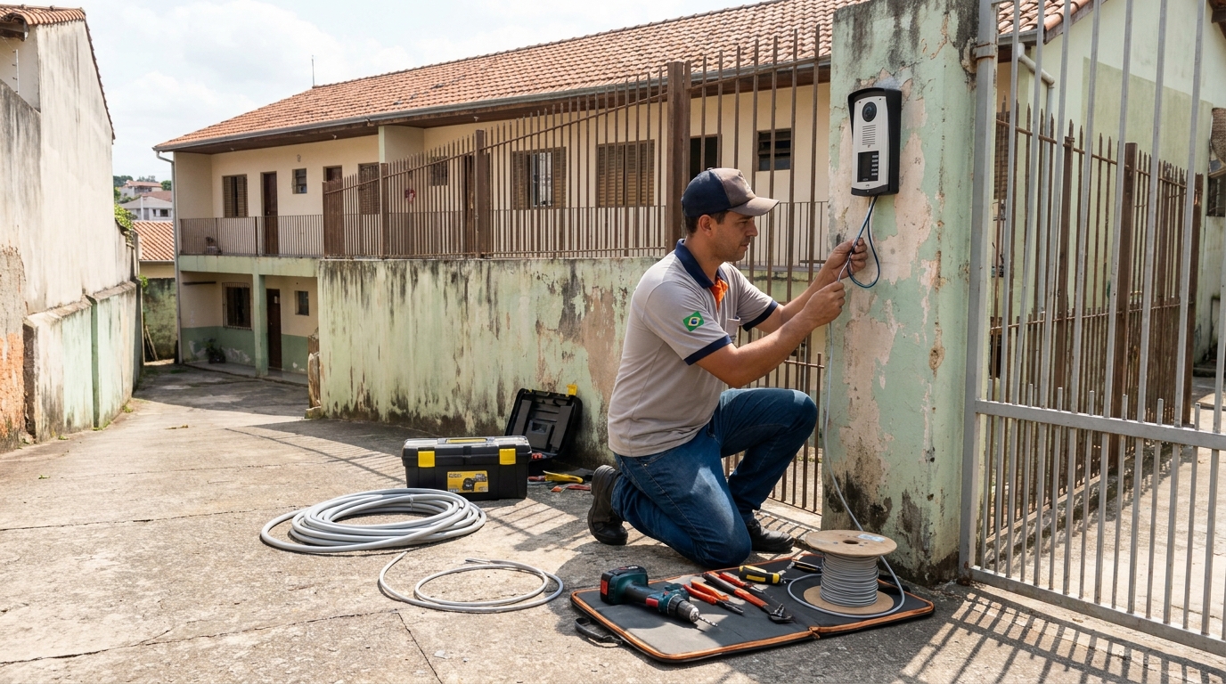 Instalação de porteiro eletrônico em Betim‑MG