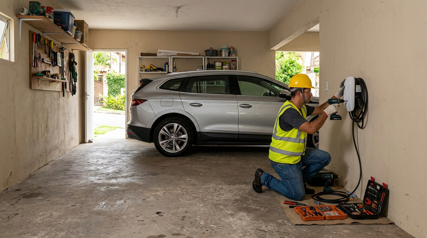 Instalação em garagem ou condomínio em Betim‑MG